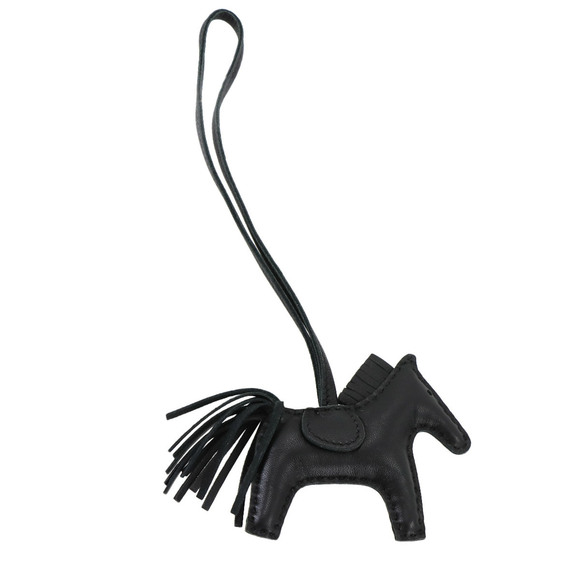 Hermes Herms So Black Rodeo PM Bag Charm with